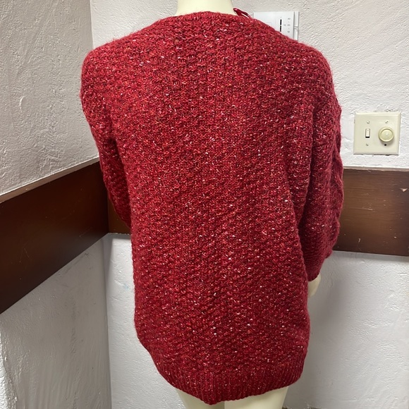 Adrienne Vittadini - knit V neck pullover sweater - Picture 2 of 6